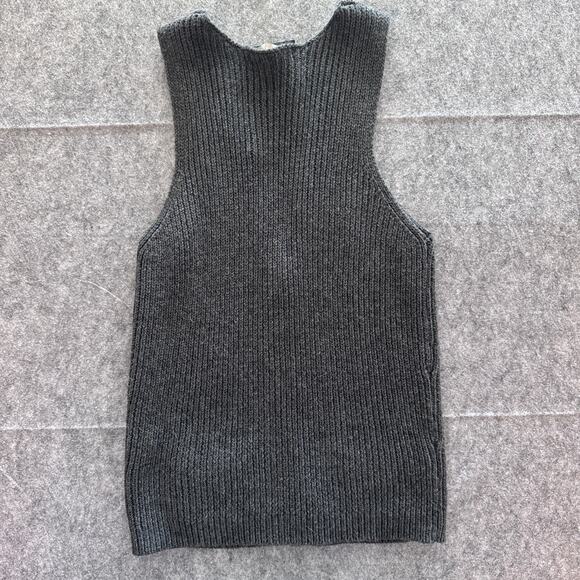 Brandy Melville Women's‎ OS Gray Sweater Vest with Baby Pockets - Picture 7 of 7